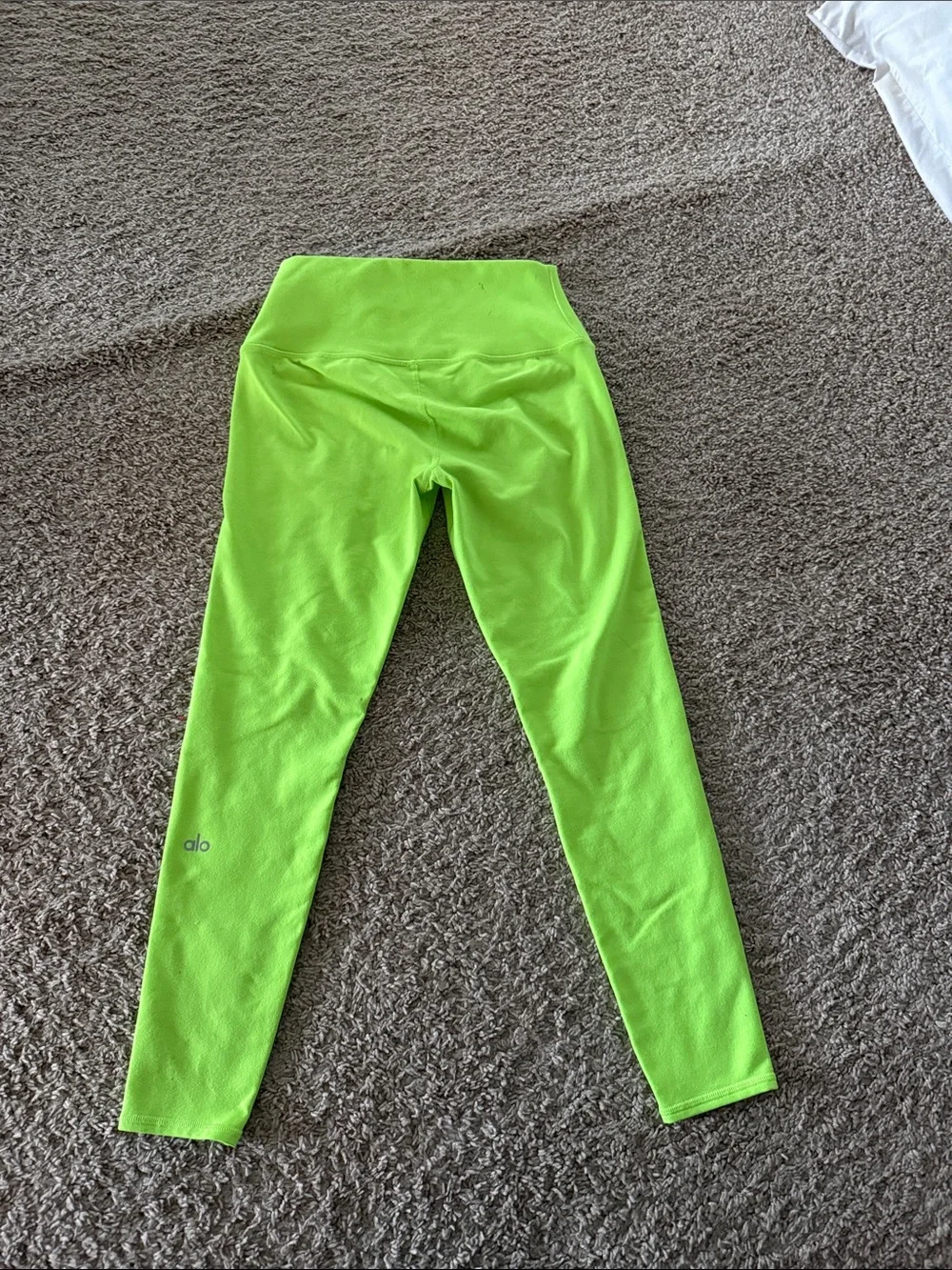 Woman’s 7/8' High-Waist Neon Green Active Leggings